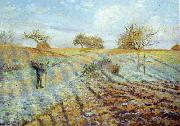 Camille Pissaro Hoarfrost oil painting